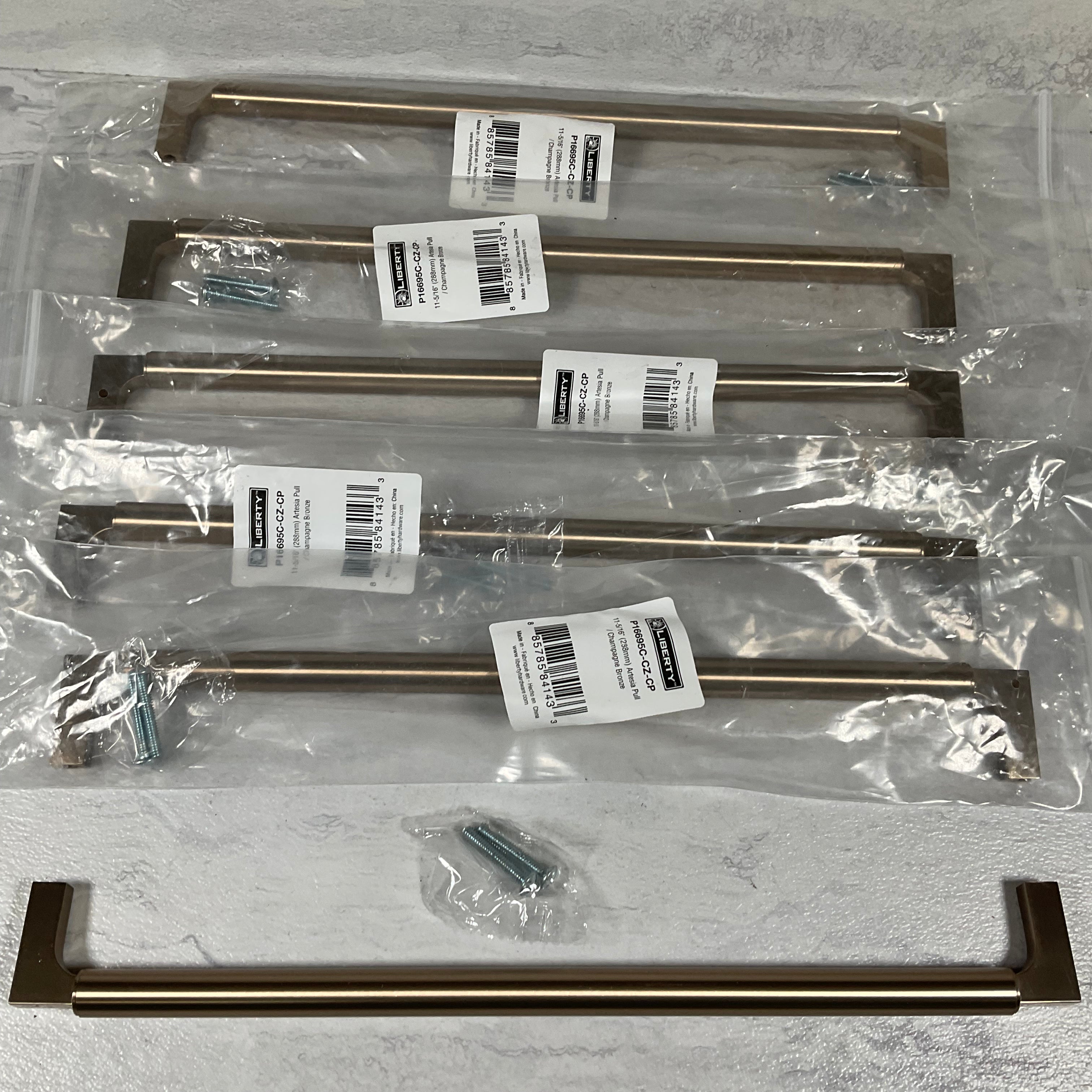 (Lot of 6) Liberty Artesia 11-5/16 in. Champagne Bronze Drawer Pull (7464444297454)